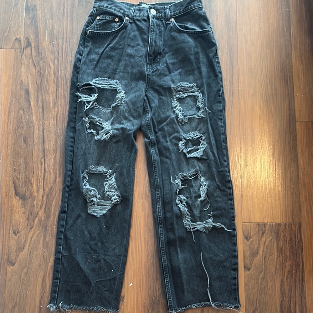 BDG High-Rise Baggy Gray Denim
